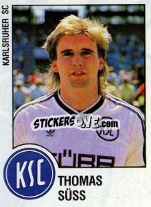 Cromo Thomas Suss - German Football Bundesliga 1987-1988 n. 159 - Panini