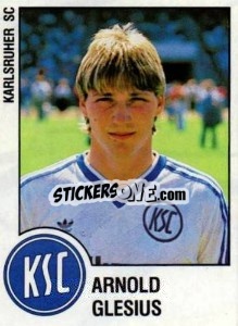 Cromo Arnold Glesius - German Football Bundesliga 1987-1988 n. 160 - Panini