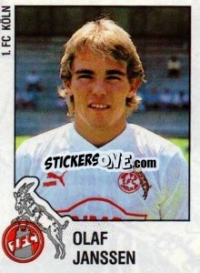 Figurina Olaf Janssen - German Football Bundesliga 1987-1988 n. 176 - Panini
