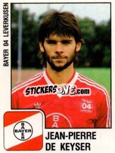 Cromo Jean-Pierre de Keyser - German Football Bundesliga 1987-1988 n. 188 - Panini