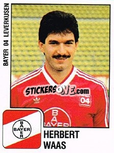 Sticker Herbert Waas - German Football Bundesliga 1987-1988 n. 197 - Panini