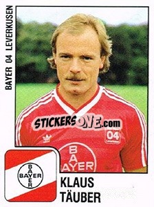 Cromo Klaus Tauber - German Football Bundesliga 1987-1988 n. 198 - Panini