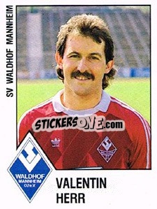 Sticker Valentin Herr - German Football Bundesliga 1987-1988 n. 201 - Panini