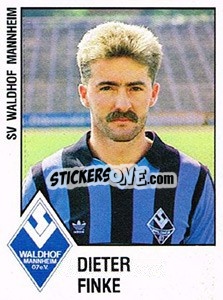 Sticker Dieter Finke - German Football Bundesliga 1987-1988 n. 205 - Panini