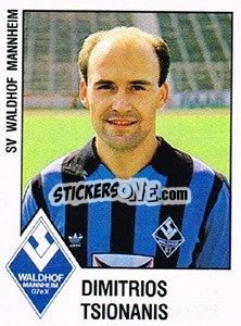 Sticker Dimitrios Tsionanis - German Football Bundesliga 1987-1988 n. 208 - Panini