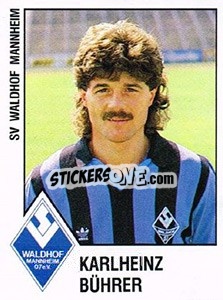 Sticker Karlheinz Buhrer - German Football Bundesliga 1987-1988 n. 214 - Panini