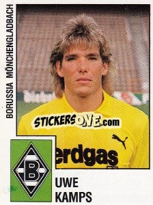 Figurina Uwe Kamps - German Football Bundesliga 1987-1988 n. 219 - Panini
