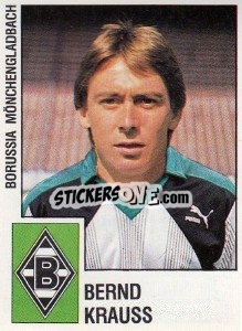 Figurina Bernd Krauss - German Football Bundesliga 1987-1988 n. 228 - Panini