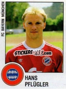 Cromo Hans Pfluger - German Football Bundesliga 1987-1988 n. 241 - Panini