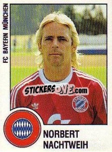 Sticker Norbert Nachtweih - German Football Bundesliga 1987-1988 n. 244 - Panini