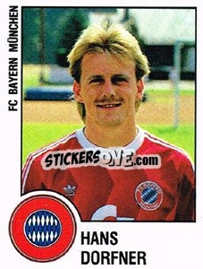 Figurina Hans Dorfner - German Football Bundesliga 1987-1988 n. 247 - Panini
