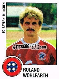 Sticker Roland Wohlfarth - German Football Bundesliga 1987-1988 n. 250 - Panini