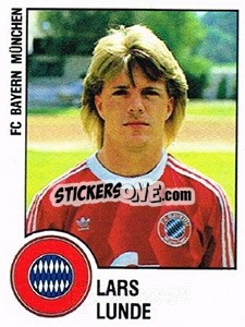 Cromo Lars Lunde - German Football Bundesliga 1987-1988 n. 251 - Panini