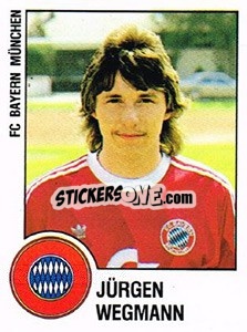 Figurina Jurgen Wegmann - German Football Bundesliga 1987-1988 n. 252 - Panini