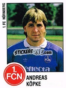 Sticker Andreas Kopke - German Football Bundesliga 1987-1988 n. 255 - Panini