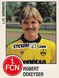 Cromo Robert Dekeyser - German Football Bundesliga 1987-1988 n. 256 - Panini