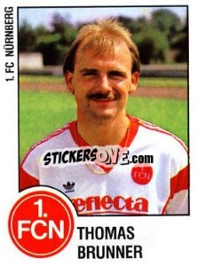 Cromo Thomas Brunner - German Football Bundesliga 1987-1988 n. 257 - Panini