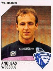 Sticker Andreas Wessels - German Football Bundesliga 1992-1993 n. 4 - Panini