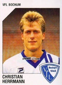 Sticker Christian Herrmann - German Football Bundesliga 1992-1993 n. 5 - Panini