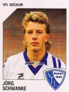 Sticker Jörg Schwanke - German Football Bundesliga 1992-1993 n. 6 - Panini