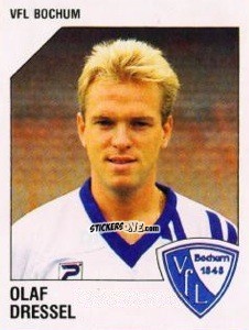 Sticker Olaf Dressel - German Football Bundesliga 1992-1993 n. 10 - Panini