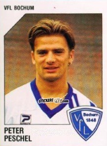 Figurina Peter Peschel - German Football Bundesliga 1992-1993 n. 17 - Panini
