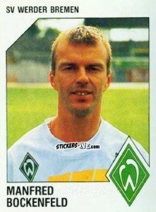 Cromo Manfred Bockenfeld - German Football Bundesliga 1992-1993 n. 26 - Panini
