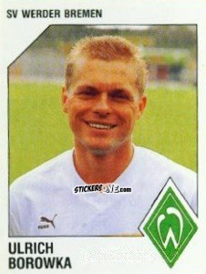 Figurina Ulrich Borowka - German Football Bundesliga 1992-1993 n. 27 - Panini
