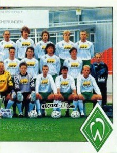 Sticker Mannschaft - German Football Bundesliga 1992-1993 n. 40 - Panini