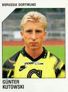 Cromo Günter Kutowski - German Football Bundesliga 1992-1993 n. 44 - Panini