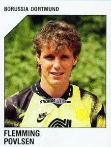 Sticker Flemming Povlsen - German Football Bundesliga 1992-1993 n. 54 - Panini