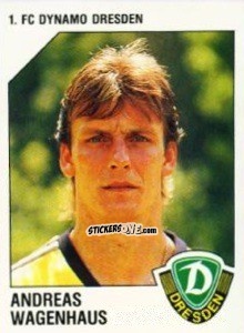 Sticker Andreas Wagenhaus - German Football Bundesliga 1992-1993 n. 61 - Panini