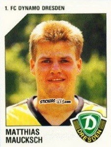 Sticker Matthias Mauksch - German Football Bundesliga 1992-1993 n. 62 - Panini