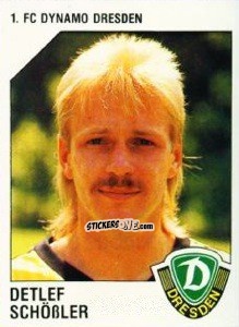 Sticker Detlef Schößler - German Football Bundesliga 1992-1993 n. 64 - Panini
