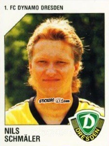 Sticker Nils Schmäler - German Football Bundesliga 1992-1993 n. 65 - Panini