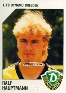 Sticker Ralf Hauptmann - German Football Bundesliga 1992-1993 n. 71 - Panini