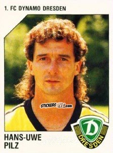 Sticker Hans-Uwe Pilz - German Football Bundesliga 1992-1993 n. 72 - Panini
