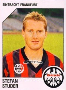 Sticker Stefan Studer - German Football Bundesliga 1992-1993 n. 87 - Panini