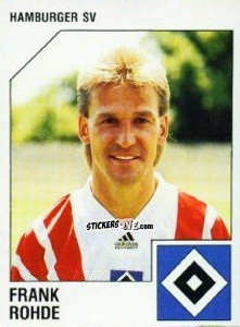 Sticker Frank Rohde - German Football Bundesliga 1992-1993 n. 99 - Panini