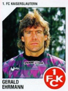 Sticker Gerald Ehrmann - German Football Bundesliga 1992-1993 n. 118 - Panini
