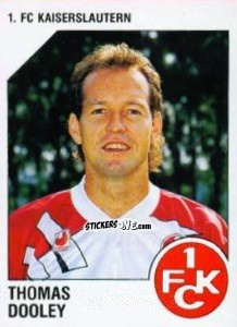Figurina Thomas Dooley - German Football Bundesliga 1992-1993 n. 119 - Panini