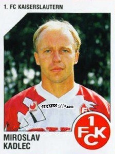 Sticker Miroslav Kadlec - German Football Bundesliga 1992-1993 n. 120 - Panini