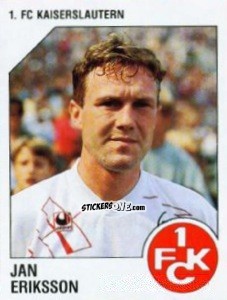 Cromo Jan Eriksson - German Football Bundesliga 1992-1993 n. 121 - Panini