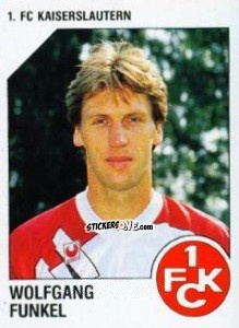 Sticker Wolfgang Funkel - German Football Bundesliga 1992-1993 n. 122 - Panini
