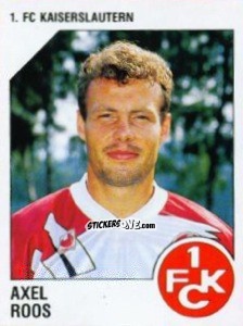 Cromo Axel Roos - German Football Bundesliga 1992-1993 n. 124 - Panini