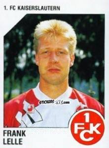 Sticker Frank Lelle - German Football Bundesliga 1992-1993 n. 125 - Panini