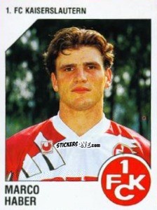 Cromo Marco Haber - German Football Bundesliga 1992-1993 n. 127 - Panini