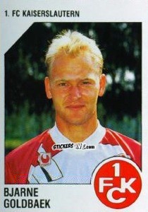 Sticker Bjarne Goldbaek - German Football Bundesliga 1992-1993 n. 128 - Panini