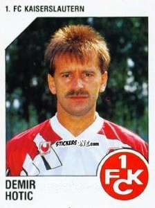Cromo Demir Hotic - German Football Bundesliga 1992-1993 n. 129 - Panini