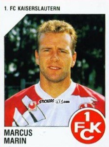 Sticker Marcus Marin - German Football Bundesliga 1992-1993 n. 132 - Panini